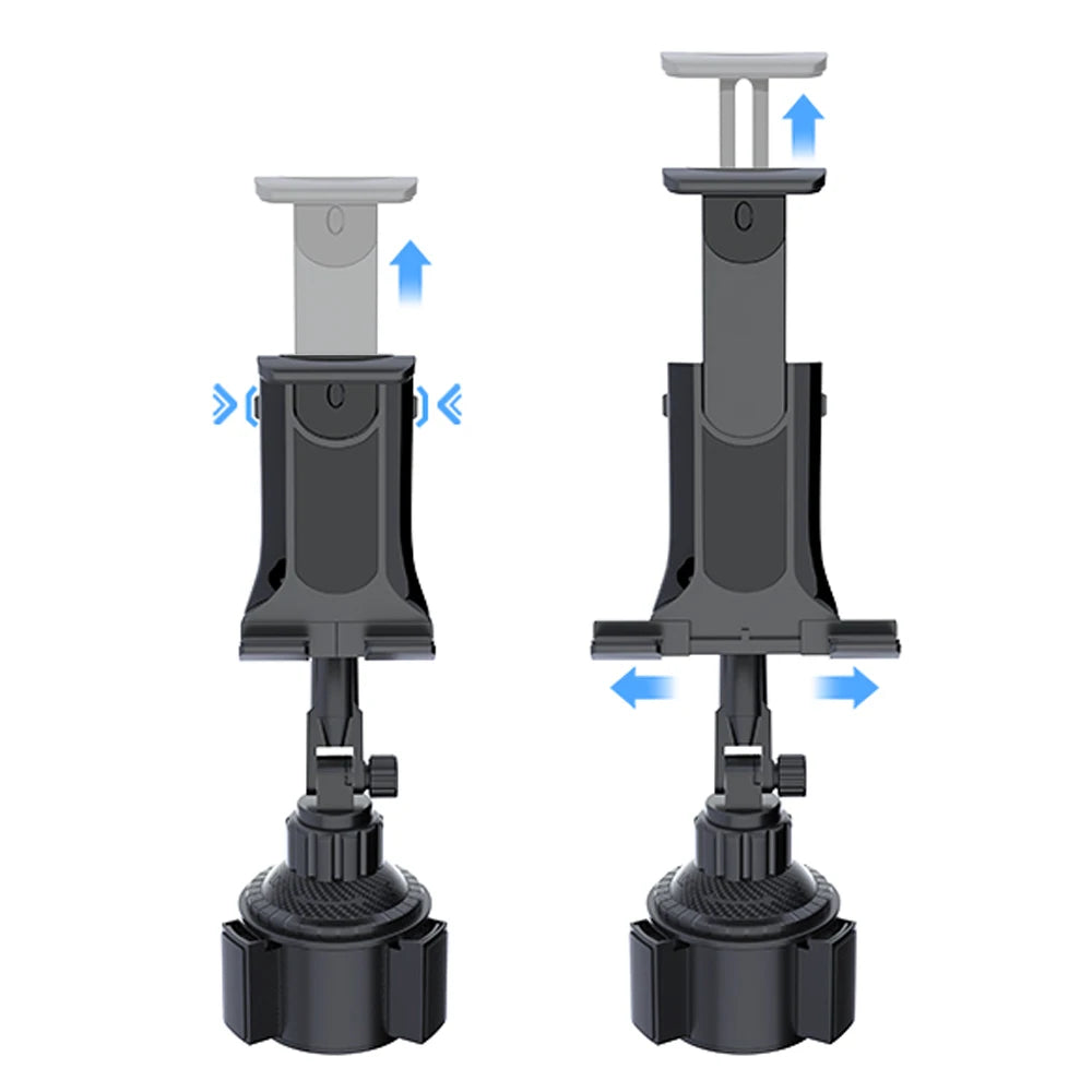 Suporte para tablet veicular com encaixe para copo, suporte ajustável em 360° para smartphone, barra de inclinação de 270°, base triangular, Ram Mount, ferramentas para SUV.