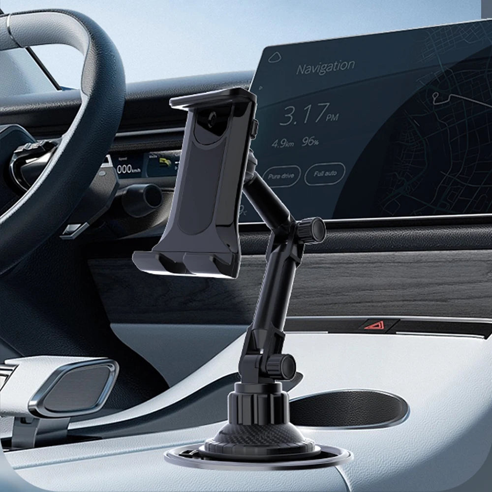 Suporte para tablet veicular com encaixe para copo, suporte ajustável em 360° para smartphone, barra de inclinação de 270°, base triangular, Ram Mount, ferramentas para SUV.